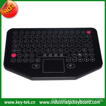 IP65 Dynamic Industrial Membrane Keyboard with Integrated Touchpad